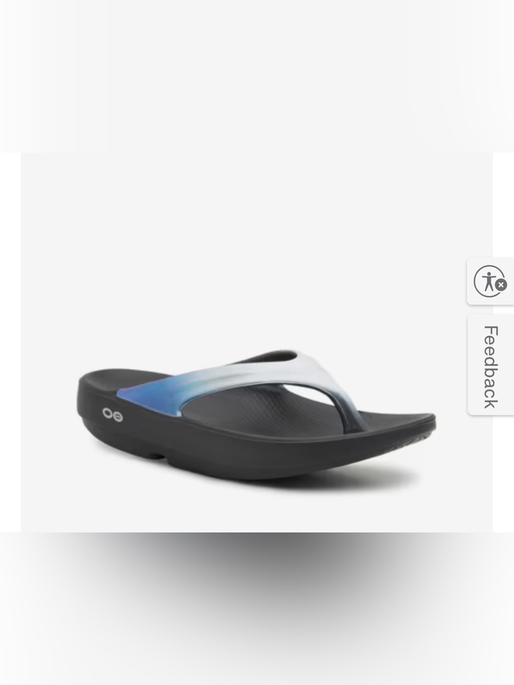 NWT Womens Oofos Oolala Luxe Sandals Thongs Flip flops Sz 10